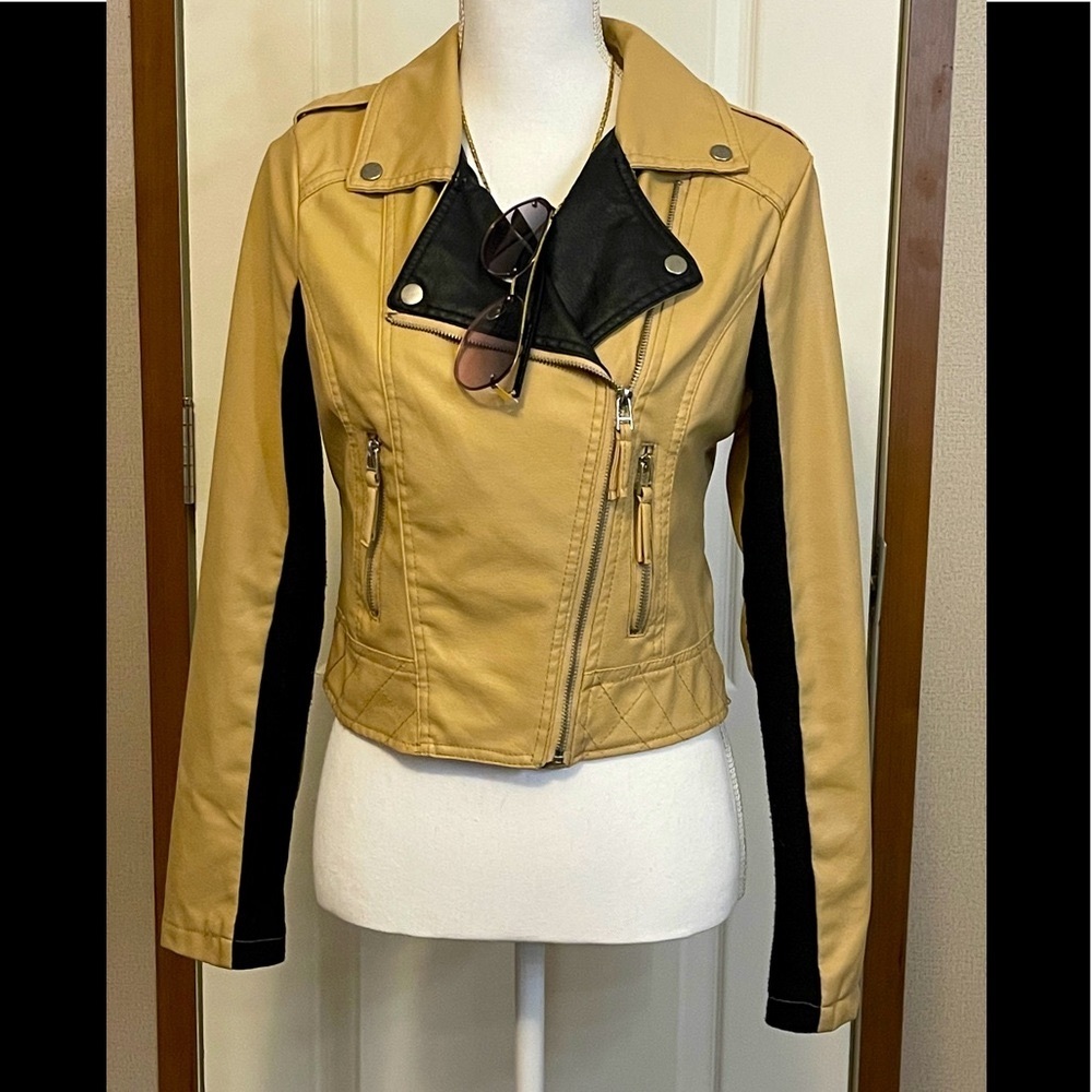 Faux Leather Biker Jacket